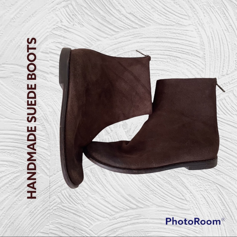 🍁🍁Handmade suede boots, leather lined🍂🍂